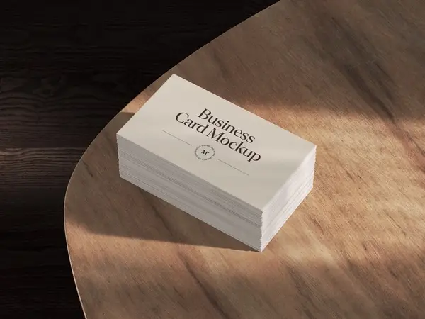 Muele, Business Card Mockups in Perspective View, US, Scene 15