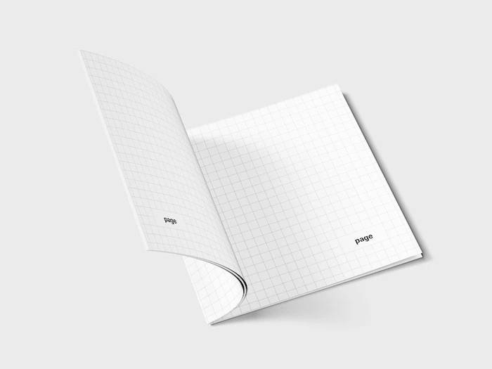 Magazine Mockup, Square, 07