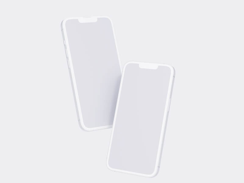 iPhone 13 Clay Mockups, 02
