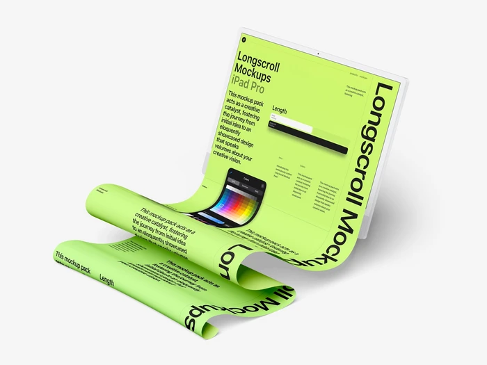 iMac 24 Longscroll Mockup, 05
