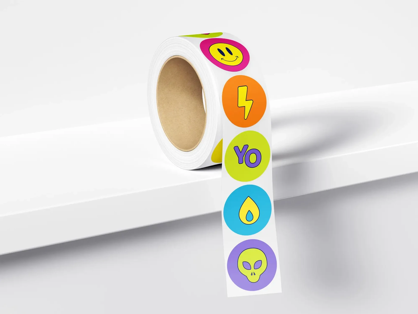 Free Sticker Tape PSD Mockup 1