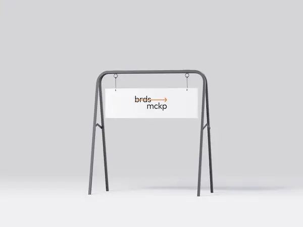 Creative Hanging Sign Mockup, Isolated, 19