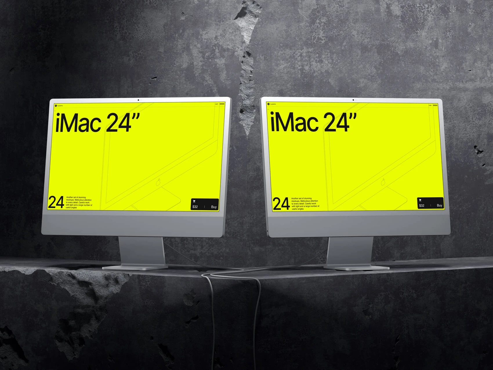 G-Mockups: iMac 24", 10 1