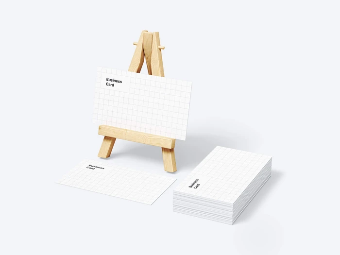 Business Card Mockups, US-Angled, 15