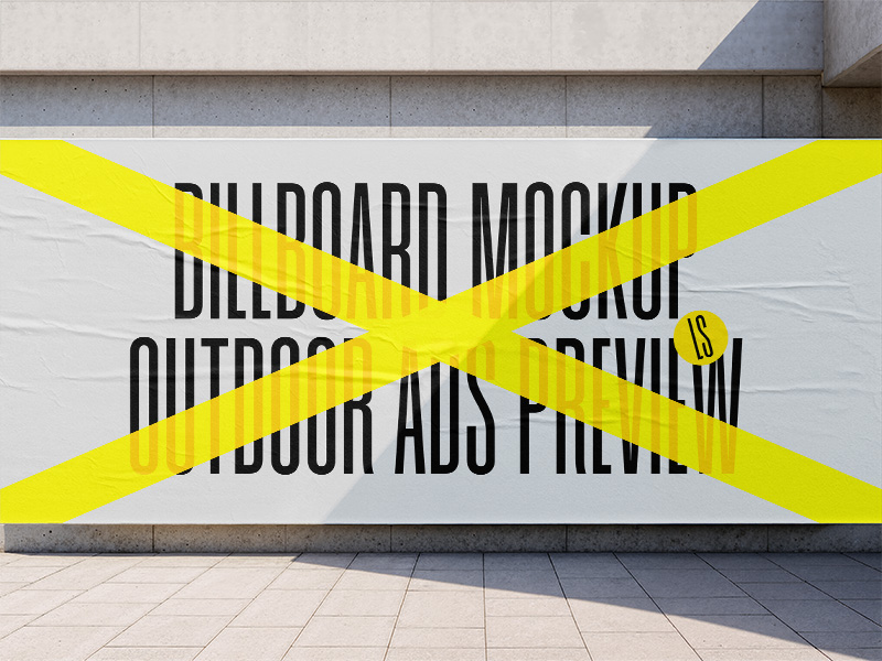 Outdoor Billboard Mockup