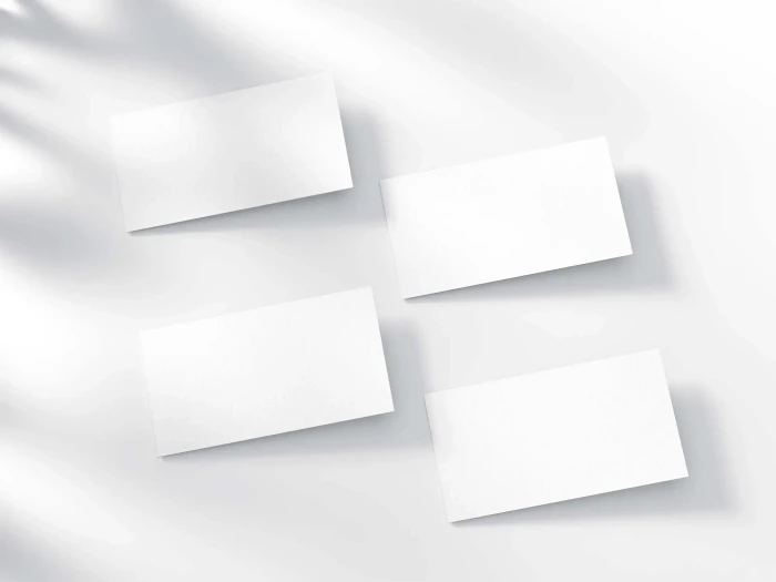 4 Classic Business Cards Free Mockup