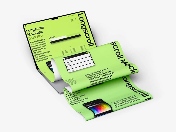 MacBook 16 Pro Longscroll Mockups, 02