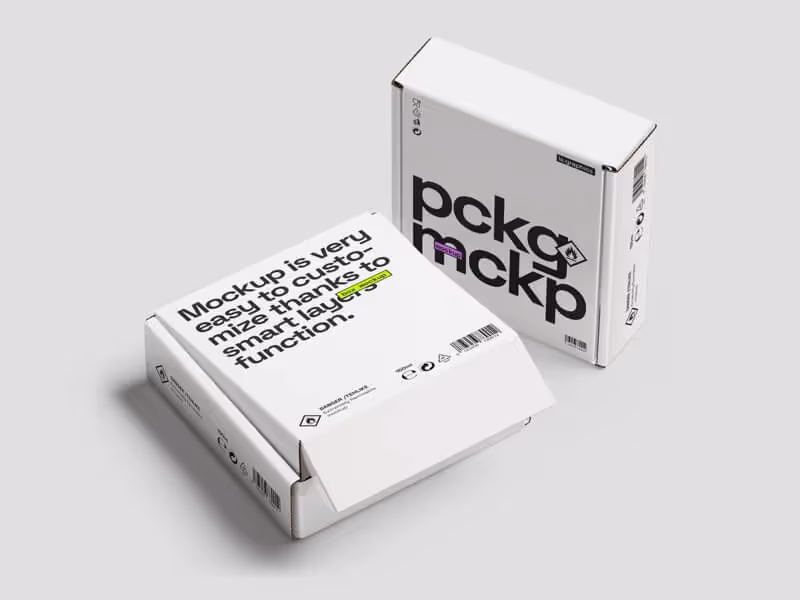 Box Mockup, Scene 03
