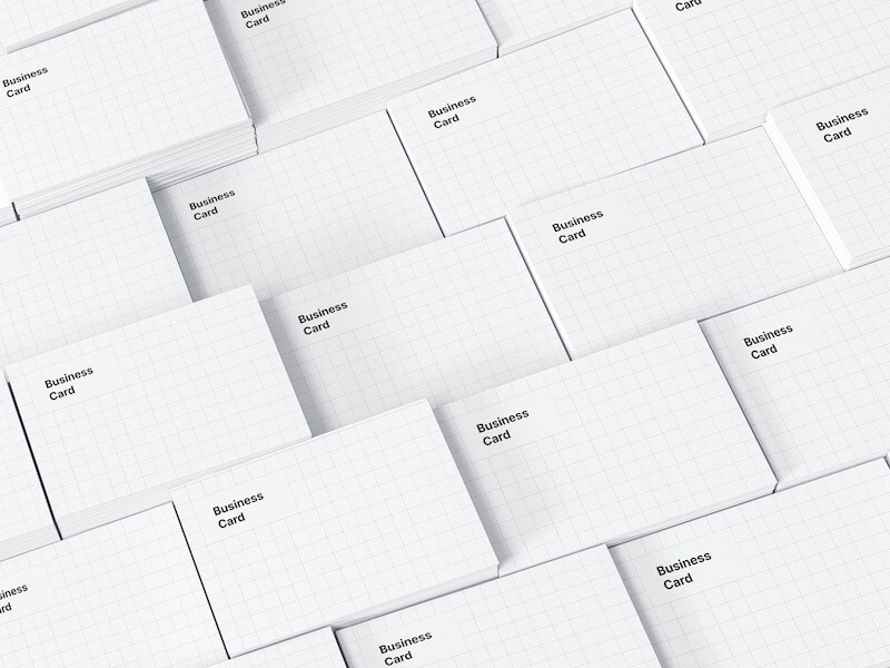 Business Card Mockups, EU-Angled, 01