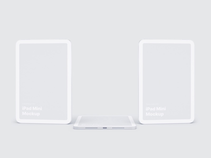 iPad Mini Clay Mockups, 07
