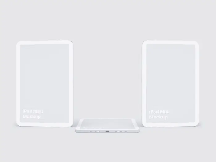 iPad Mini Clay Mockups, 07
