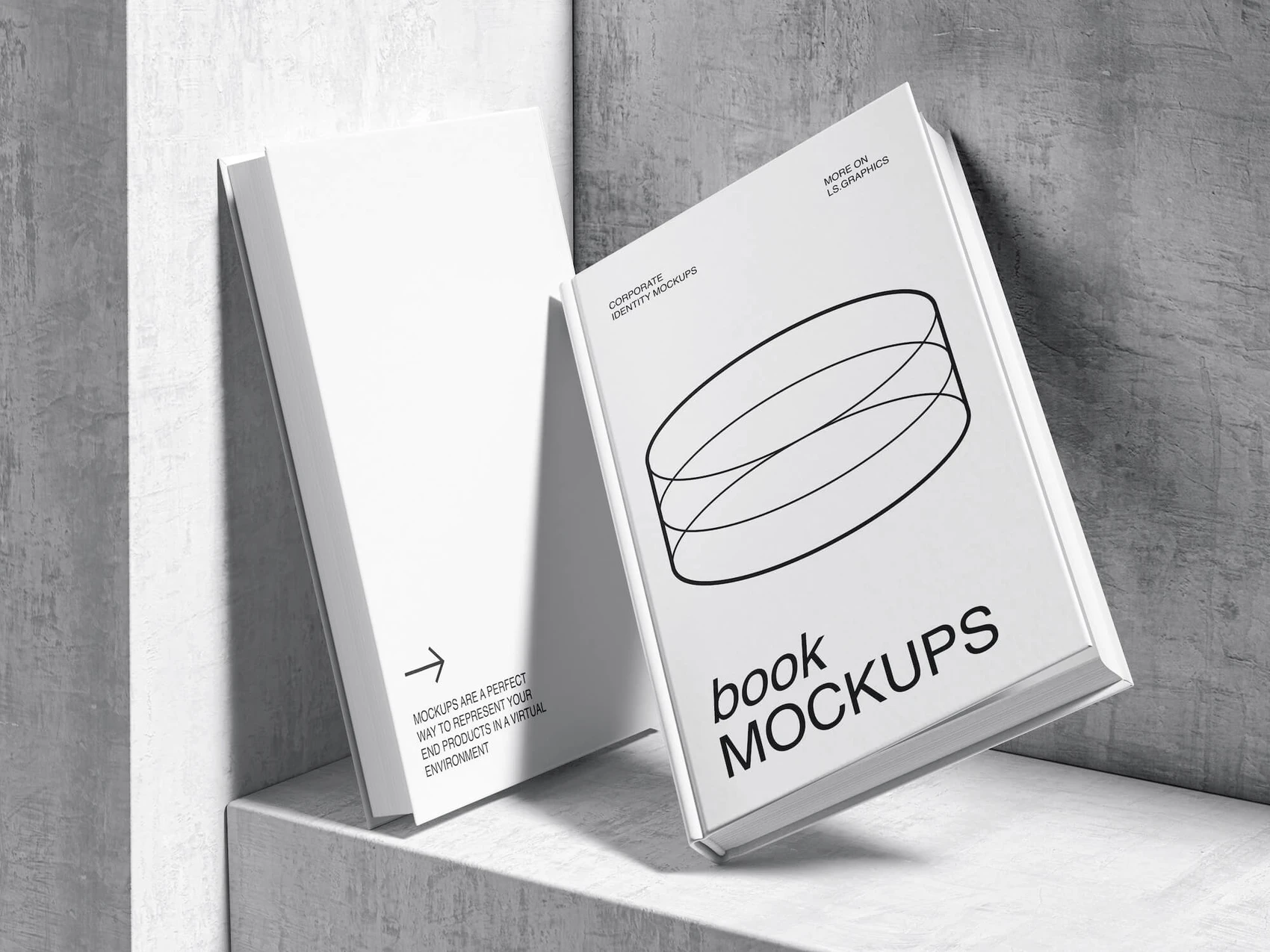 Qubus, Elegant Book Mockups in Minimalistic Environment, EU, 12 1