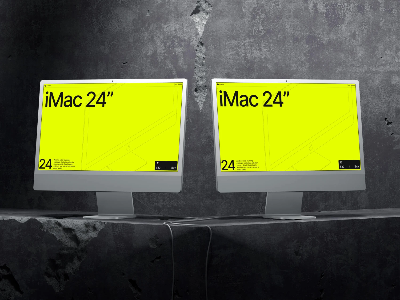 G-Mockups: iMac 24 Inch 1