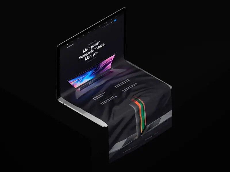 Free MacBook Long Scroll Mockup