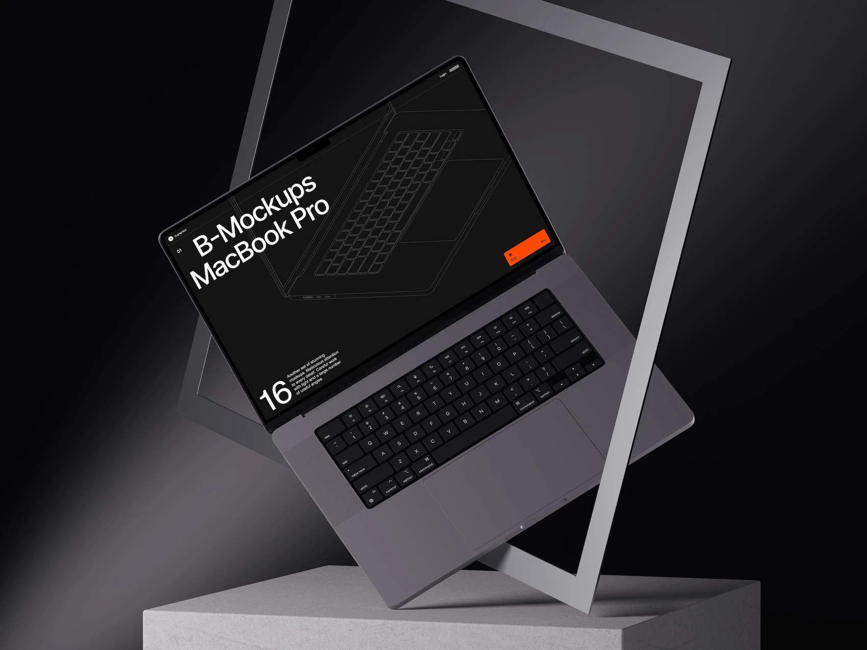 B-Mockups: Macbook Pro, 03 1
