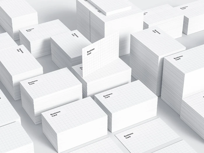 Business Card Mockups, EU-Angled, 06