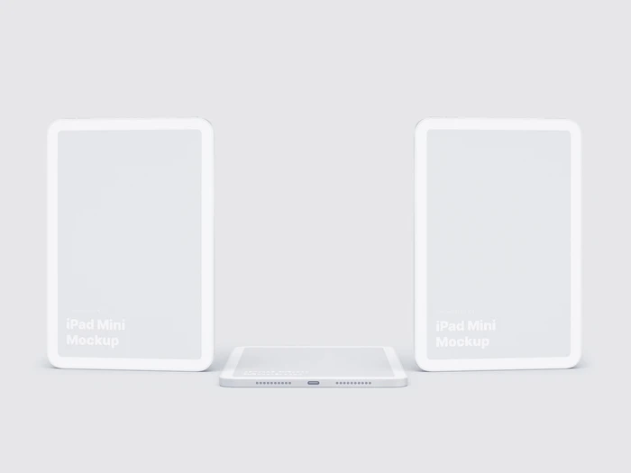 iPad Mini Clay Mockups, 07