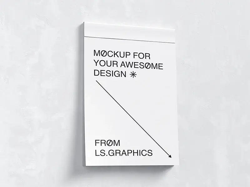 Free Wall To-Do List Cover Mockup