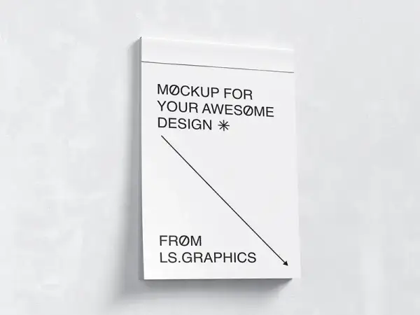 Free Wall To-Do List Cover Mockup
